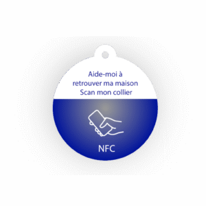 Médaillon pour animaux NFC